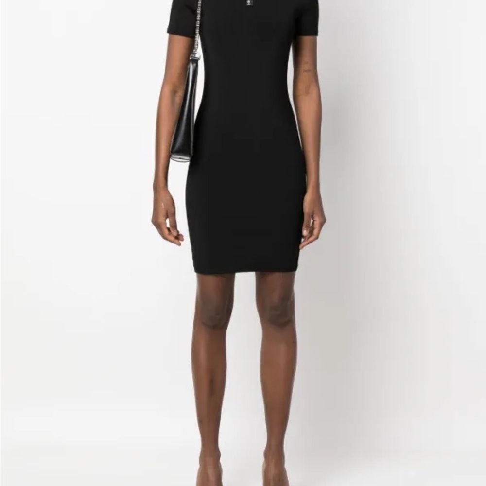 Authentic Givenchy ribbed black mini dress - Picture 6 of 15